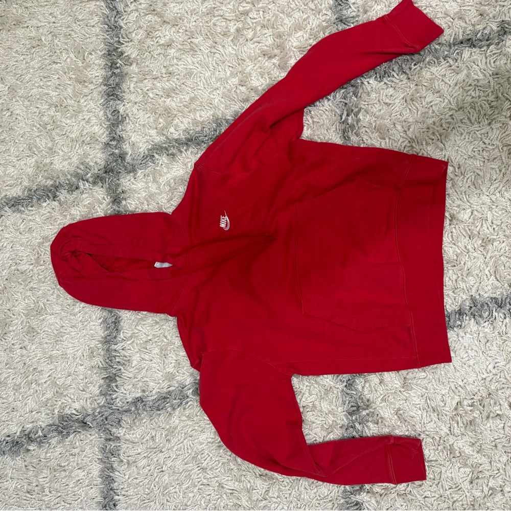 Red Nike hoodies size medium